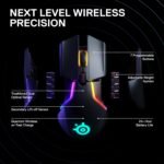 SteelSeries Rival 650 Quantum Wireless Gaming Mouse - Rapid Charging, 12,000 Cpi Dual Sensor, 256 Weight Configs, 8 Zone RGB Lighting - Image 4
