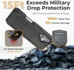 MOTIVE Designed for iPhone 16 Case with Belt Clip, Magnetic Case Magsafe Compatible, Heavy Duty and Quad Layer Military Grade Protection for iPhone16 Holster, 6.1" | Black - Image 7