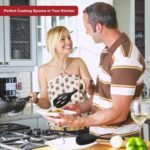 2 Pack Large Silicone Cooking Spoon with Measuring Mark, Premium Non-Stick Solid and Slotted Serving Spoons Set, Heat Resistant Kitchen Utensils for Mixing, Stirring, Scooping, Scraping - Image 6