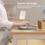 Nulea RT05 Wireless Ergonomic Keyboard, Split Keyboard with Wrist Rest, USB-C Charging, 7-Color Backlight, Natural Typing, Bluetooth and USB Connectivity, Compatible with Windows,Mac(Pink) - Image 5