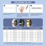 Smart Ring Health Tracker for Women Men, Sleep Tracker with Heart Rate,SPO₂,Blood Pressure, Fitness Ring for Activity Monitoring, No Subscription, Step Tracker Ring for iOS&Android (Gold, #7) - Image 5
