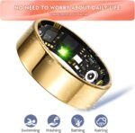 Smart Ring Health Tracker for Women Men, Sleep Tracker with Heart Rate,SPO₂,Blood Pressure, Fitness Ring for Activity Monitoring, No Subscription, Step Tracker Ring for iOS&Android (Gold, #7) - Image 6