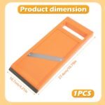 Vegetable Slicer Handheld,Portable Veggie Slicer Handheld,for Potato Chips, Mini Mandoline Slicers for Vegetables, Fruits, Cheese, Cucumber Slicers Thin, Orange - Image 3