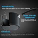 Cook N Home Nonstick Stockpot Soup pot with Lid Professional Hard Anodized 10 Quart, Oven safe - Stay Cool Handles, Black - Image 5
