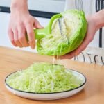 Green Cabbage Shredder, Vegetable Cutter Slicer, Stainless Steel Fruit Vegetable Potato Peeler Graters Kitchen Must Have for Tool, Graters, Peelers and Slicers (18 x 12cm) - Image 3