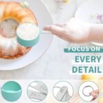 Measuring Cups Set Measuring Spoons Set, Nesting Measure Cups with Stainless Steel Handle, For Measuring Dry and Liquid Ingredients Small Teaspoon with Plastic Head (Mint Green) - Image 3