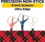 Scotch Brand Precision Ultra Edge Scissors, Left- or Right-Handed, 8 Inch, 3-Pack - Image 3