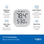 Tapo Smart Temperature and Humidity Monitor, 2.7" E-Ink Display, Swiss-Made Sensor, Real-Time Notification, Visual Graphics, Hub Required, White (T315) - Image 4