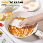Pots and Pans Set Non Stick, Ceramic Cookware Set Nonstick Frying Pans 5 Pcs-Non Toxic PFAS/PFOA/PTFE Free, with Detachable Handle for RV Kitchen, Induction & Dishwasher Safe Cream White - Image 4