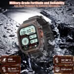 Military Smart Watches Built-in GPS, 100+ Sport Modes for Men with, Smartwatch for Android Phones and iPhone, 1.75" HD Screen Bluetooth Call 24/7 Heart Rate/Sleep/Stress - Image 3
