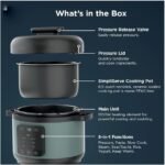 Niiinja PC 200 6.5-Quart 8-in-1 Electric Pressure Cooker 1200W Multi-Cooker Slow Cooker Rice Maker Steamer Sauté Pot - Image 5