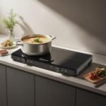 Double Induction Cooktop Continuous Low Power 9 Temperature Countertop Knob Control 1800W 18 Power 2 Electric Burner Sensor Touch Timer Stove - Image 5