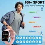Smart Watch for Men Women, 2026 New Smartwatch(Answer/Make Call) , 1.91" Fitness Watch with 120+ Sport Modes, Fitness Tracke with Pedometer/Sleep Monitor/Heart Rate/IP68, for Android/iPhone Pink - Image 5