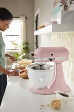 KitchenAid Ice Cream Maker Attachment for Stand Mixer, 2 Quart, KSMICM, White - Image 4