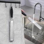 Upgraded Citrus Lemon Zester Grater, Easy Clean Dishwasher Safe, for Ginger Garlic Parmesan Cheese, 304 Stainless Steel Blade, Protect Cover, Baking Supplies, Black - Image 6