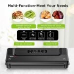 Bonsenkitchen Vacuum Sealer Machine with 40 Bags | Compact Food Sealer for Kitchen Storage & Meal Prep | Multiple Modes​​ | External Vacuum System, Black - Image 3