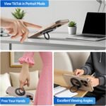 Magnetic Phone Ring MagSafe Phone Grip, Magnetic Cell Phone Stand Holder Finger Ring [Super Magnet] [360°Rotation] - Black 2026 New - Image 5