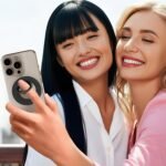 Magnetic Phone Ring MagSafe Phone Grip, Magnetic Cell Phone Stand Holder Finger Ring [Super Magnet] [360°Rotation] - Black 2026 New - Image 6