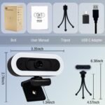 W4 2K Autofocus Webcam with Dual Mics & LED Light, 1080P 60fps/2K 50fps, USB Streaming Camera for PC, Laptop, Switch 2, Desktop - Plug and Play - Image 7