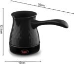 Coffee Maker, Stainless Steel Electric Arabic, Greek & Turkish Coffee Pot, 500ml Even Heating Tea Maker Kettle with Removable & Anti Scald Handle for Greek Arabic Tea, Milk, Butter - Image 3