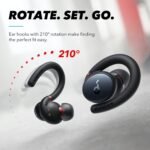 Soundcore Sport X10 True Wireless Bluetooth 5.2 Workout Headphones, Rotatable Ear Hooks, Deep Bass, IPX7 Waterproof, Sweatproof, 32H Play, Sport Earbuds, Gym, Running (Renewed) - Image 3