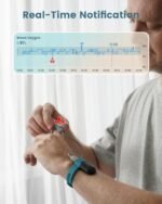 Vibeat Wrist Blood Oxygen Monitor OxyU - Continuous O2 & Heart Rate Tracking with Finger Sensor, Bluetooth Pulse Oximeter with Real-Time Notification, Free App & PC Report - Image 3