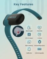 Vibeat Wrist Blood Oxygen Monitor OxyU - Continuous O2 & Heart Rate Tracking with Finger Sensor, Bluetooth Pulse Oximeter with Real-Time Notification, Free App & PC Report - Image 5