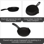 MIRRO 6in Cast Iron Preseasoned Skillet - Image 3