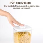 Pop Food Storage Containers Set Airtight Food Storage Containers with Pop Lids, Kitchen Pantry Organization and Storage, BPA Free, 2 x 2.8Qt - Image 3