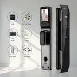 Smart Door Lock with 3D Face Recognition, Fingerprint, Video Doorbell & Intercom, Passcode, IC Card, Tuya App for Front Door - Image 5