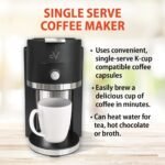 Café Valet Barista Single Serve Coffee Maker, Compatible with K-Cup Coffee Pods, Compact Design - Image 3