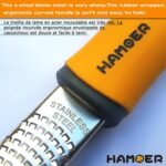 Grater Citrus Orange Lime Lemon Slicer with Channel Knife Stainless steel with non-slip rubber handle 2-pcs multi-tool set - Image 4