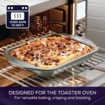 Circulon Total Bakeware Nonstick Toaster Oven & Personal Pizza Pan Baking Set, 4-Piece - Image 4