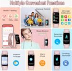 Fitness Tracker with 24/7 Heart Rate, Blood Oxygen Sleep Monitor, 123 Sports Modes Calories Smart Watch,IP68 Waterproof Step Counter Activity Trackers Health Pedometer for Women Men - Image 3