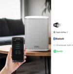 RIVA Upgraded Arena Wi-Fi Bluetooth Hi-Fi Speaker, 6 Drivers, 50W, Multiroom Music System, Supports Airplay 2, Chromecast, Spotify, Tidal and More Streaming (White) - Image 3