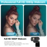 GoHZQ Pro 1080p USB Camera for Switch 2/ PC, 110° Wide Angle Webcam, Plug & Play for PC/Mac/Laptop/Monitor, Streaming Webcam for Zoom/Skype/Teams/YouTube/OBS - Image 3