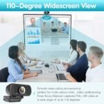 GoHZQ Pro 1080p USB Camera for Switch 2/ PC, 110° Wide Angle Webcam, Plug & Play for PC/Mac/Laptop/Monitor, Streaming Webcam for Zoom/Skype/Teams/YouTube/OBS - Image 4