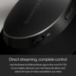 Bowers & Wilkins Px7 S3 Wireless Headphones Over Ear Noise Cancelling, Active Noise Cancelling & Transparency Mode, Hi-Res Sound, Bluetooth, 30-Hr Playtime, Quick Charge, Anthracite Black - Image 5