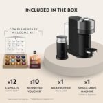 Nespresso Vertuo Next Deluxe Coffee and Espresso Maker, Pure Chrome with Aeroccino Milk Frother,1.1 liter, Black,Dark Chrome - Image 4