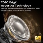 TOZO NC9 Hybrid Noise Cancelling Wireless Earbuds, Bluetooth 5.3 Ear Buds, 6 Mic ENC, IPX8 Waterproof, 60H Playtime, App EQ - Image 4
