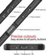 Diverbox for iPhone 16 Case [Shockproof] [Dropproof] [Tempered Glass Screen Protector + Camera Protectors] Heavy Duty Protection Phone Case Cover for Apple iPhone 16 (Black) - Image 5