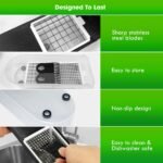 LHS Multifunctional Food Chopper - Onion, Vegetable Slicer Dicer Cutter, Potato Cutter - Veggie Chopper with Container (4 in 1, Black) - Image 4