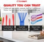 Chef Craft Premium Silicone Wire Cooking Whisk, 10.5 inch, Blue - Image 5