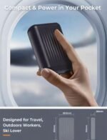 𝟕.𝟒𝐕/𝟓𝐕 𝟮𝗔 𝟯𝗔 𝟏𝟖𝟒𝟎𝟎𝐦𝐀𝐡 Heated Vest Battery Pack for ORORO, Venustas, Tidewe, Power Bank with LED Display for Heated Vest Jacket Pants Gear Chair Seats Blanket - Image 7