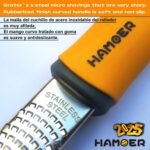 Cheese Grater and Lemon Zester, Handheld for Grating Cheese Chocolate Citrus Peel Ginger Potatoes,two Kitchen and Bar tools - Image 3