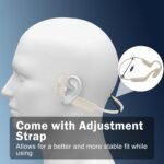 Swimming Headphones-Bone Conduction Headphones, IP68 Waterproof Open Earphones, LiteSurge Bluetooth 5.4 Underwater Sport Earbuds with 32 GB MP3 Memory for Swimming, Marathon-Khaki - Image 5