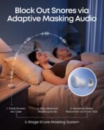 soundcore Sleep A30 by Anker Sleep Earbuds, Smart Active Noise Cancelling Sleep Headphones, Adaptive Snore-Masking System, Ultra-Comfort for Side Sleepers, 45H Playtime - Image 4