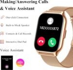 Popglory Smart Watch Answer/Make Calls, 2.01'' Smartwatch with AI Voice Control, Blood Pressure/SpO2/Heart Rate Monitor, Fitness Tracker Watch 2 Straps for Men Women for iOS Android Phones - Image 5