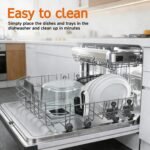 Glass Air Fryer, Portable Air Fryer with 6.5QT Glass Container, Adjustable Temp & Time, Overheat & Power-Off Protection, 8-in-1 Non Toxic AirFryer for Quick Easy Meals - Image 4