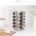 Orii 20 Jar Spice Rack with Spices Included - Revolving Tower Organizer for Kitchen Spices and Seasonings, (Stainless Steel) - Image 5